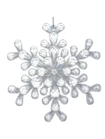 Závěsná dekorace sněhové vločky 12x12 CM MODEL 2
