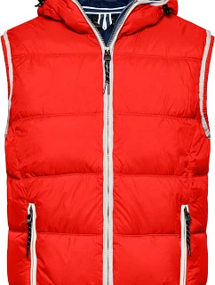 Daiber JN 1076 Pánská vesta "Maritim" 02.1076 red/white