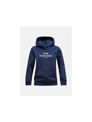 Mikina Peak Performance Jr Original Hood, tmavě modrá Mikina Peak Performance Jr Original Hood, tmavě modrá
