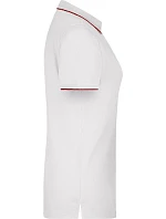 Daiber JN 727 Dámské piqué polo s kontrastní légou 02.0727 white/red
