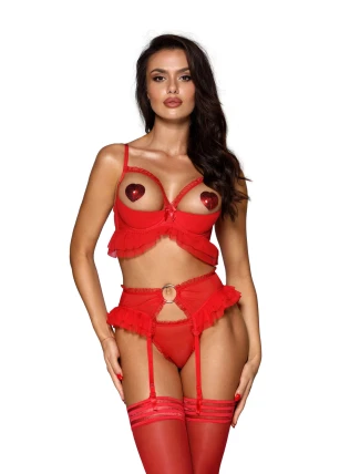 Podprsenka V-9971 červená - Axami Podprsenka V-9971 červená - Axami