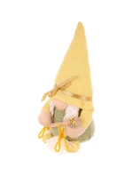 GNOM GHOST 20CM ŽLUTÉ MEDOVÉ LÍSTKY JARNÍ DEKORACE dětské