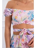 Pudrově růžová květinová sada