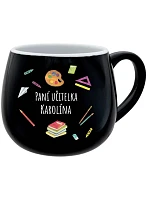 Personalizovaný keramický buclatý hrneček pro paní učitelku/pana učitele (pomůcky)