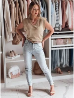 Dámská halenka krátká SELFINA zlatá FashionStreet MY2436