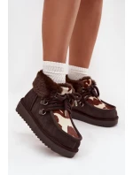 Dámské sněhule z přírodní semišové látky D.Franklin DFSH375008 čokoládové Dámské sněhule z přírodní semišové látky D.Franklin DFSH375008 čokoládové