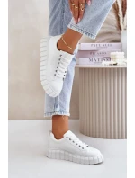 Zateplené Dámské Tenisky Big Star Bílé Zateplené Dámské Tenisky Big Star Bílé