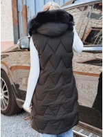 Dámská prošívaná vesta černá FashionStreet TY5262 Dámská prošívaná vesta černá FashionStreet TY5262