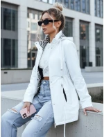 Dámská bunda parka s odepínací kapucí bílá FashionStreet TY5580