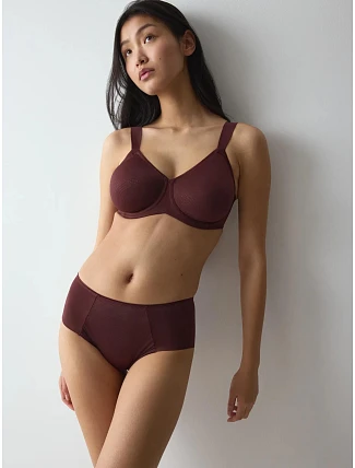 Dámská podprsenka Essential Minimizer T W X  Velvet Chocolate hnědočervená - TRIUMPH