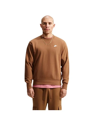 Pánská mikina Nike Club FT světle hnědá FN3888 270 S