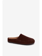 Dámské pantofle na platformě čokoládové Sylviane Dámské pantofle na platformě čokoládové Sylviane