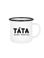 TÁTA MIMO PROVOZ - bílý plecháček 350 ml TÁTA MIMO PROVOZ - bílý plecháček 350 ml
