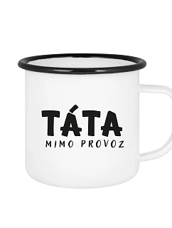 TÁTA MIMO PROVOZ - bílý plecháček 350 ml