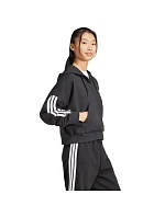 Dámská mikina adidas Essentials French Terry Quarter-Zip Hoodie black JN1956