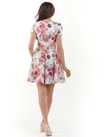 Šaty M174 ecri-fuchsie - Infinite You