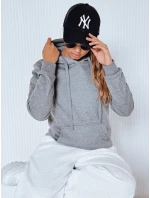 Dámská mikina BASIC s kapucí antracitová BY0172