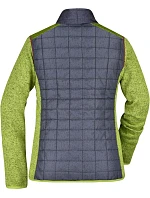 Daiber JN 741 Dámská pletená hybridní bunda 02.0741 kiwi melange/anthracite melange