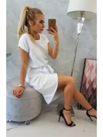 Šaty s obálkou dole bílé Šaty s obálkou dole bílé