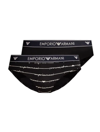 Dámské kalhotky 163334 1P219 03937 námořnická modrá - 2 pack - Emporio Armani Dámské kalhotky 163334 1P219 03937 námořnická modrá - 2 pack - Emporio Armani
