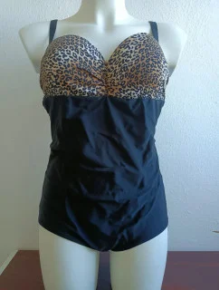 Jednodílné plavky BABI černá-animal - Primo