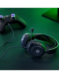 Steelseries ARCTIS NOVA 1X Headset s kabelovou čelenkou Herní černá, zelená