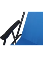 Cestovní sedačka s polštáři 52x44x75 cm skládací modrá