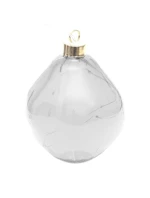 BAUBLE SKLENĚNÉ TVAROVÁNÍ KAPKA 2KS VEDL 12CM ANTRACITOVÁ