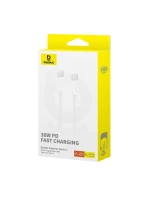 Kabel Baseus Superior Typ C-Typ C 30W 1m (bílý)