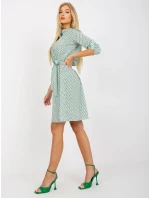 Šaty LK SK 508938.28X bílá a zelená Šaty LK SK 508938.28X bílá a zelená