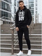 Pánská mikina s kapucí černá FashionStreet BX5925