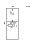 KURÝRNÍ POŠTOVNÍ SCHRÁNKA 2V1 STOJÍCÍ 38X41X102CM 1068749 KURÝRNÍ POŠTOVNÍ SCHRÁNKA 2V1 STOJÍCÍ 38X41X102CM 1068749