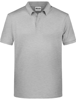 Daiber 8010 Pánské piqué polo z bio bavlny 02.8010 grey heather Daiber 8010 Pánské piqué polo z bio bavlny 02.8010 grey heather