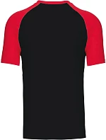 Kariban K 330 Baseballové tričko 20.K330 black/red Kariban K 330 Baseballové tričko 20.K330 black/red