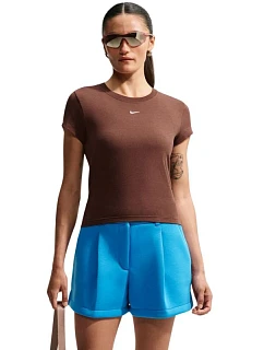 Dámské tričko Nike Sportswear Chill Knit, světle hnědé, FV5508, 259