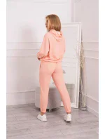 Souprava mikiny s kapucí meruňková Souprava mikiny s kapucí meruňková