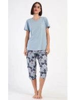 Dámské pyžamo kapri Agnes Dámské pyžamo kapri Agnes