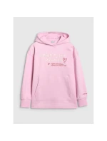 Dívčí mikina oversize s kapucí 4F 4FJRAW25TSWSF2429-56S