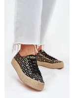 Vzory tenisky dámské na platformě s pletením Lee Cooper LCW-25-08-3647L černé