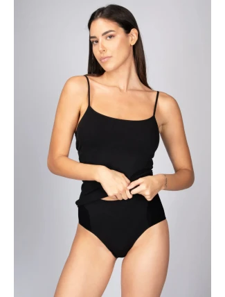 Dámská košilka s úzkými ramínky Virginia Černá - Intimidea