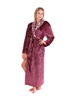 Dámský župan Flora 2556 4853 mauve wine - Vestis Dámský župan Flora 2556 4853 mauve wine - Vestis