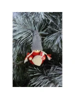 DEKORATIVNÍ PANENKA S TAŠKOU ČERVENÁ DÍVKA 7,5 CM