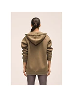 Dámská mikina CASALL Easy Oversized Zip Hoodie, hnědá barva Dámská mikina CASALL Easy Oversized Zip Hoodie, hnědá barva