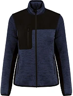 WK WK 9109 Dámská pracovní pletená fleecová bunda 20.9109 navy melange/black WK WK 9109 Dámská pracovní pletená fleecová bunda 20.9109 navy melange/black