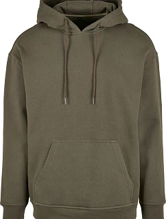 Build your Brand BB 006 Oversize mikina s kapucí z těžké bavlny 56.B006 olive