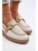 Dámské kožené mokasíny Maciejka 06493-11 Bílo-Bežové