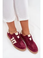 Dámské semišové sneakersy Vinceza 79557 bordové