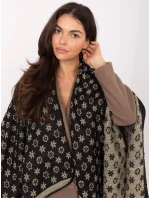 Pončo AT PN 7661.89 černé a béžové