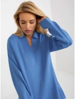Dámský svetr LC SW 2261 .00P modrá - FPrice