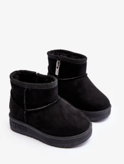 Dětské zateplené sněhule Black Big Star